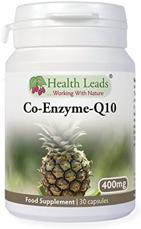 High Strength Coenzyme Q10 (CoQ10) 400mg x 30 Capsules (100% Additive Free Supplements)