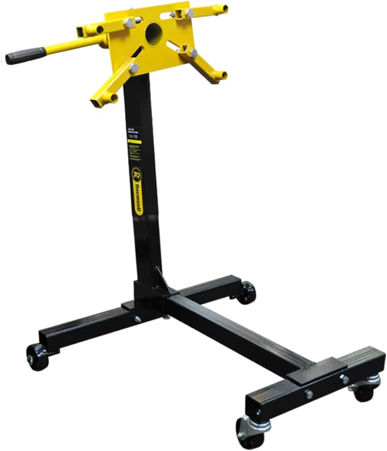 RocwooD Engine Stand 1000 lbs 450kg Heavy Duty Support Swivel Transmission Gearbox Professional Mount Tool Car Trolley Garage Workshop 360 Degree Rotation