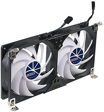 TITAN- 12V DC IP55 Waterproof Double Rack Mount Ventilation Cooling Fan with Timer and Speed Controller- TTC-SC22 (90mm)
