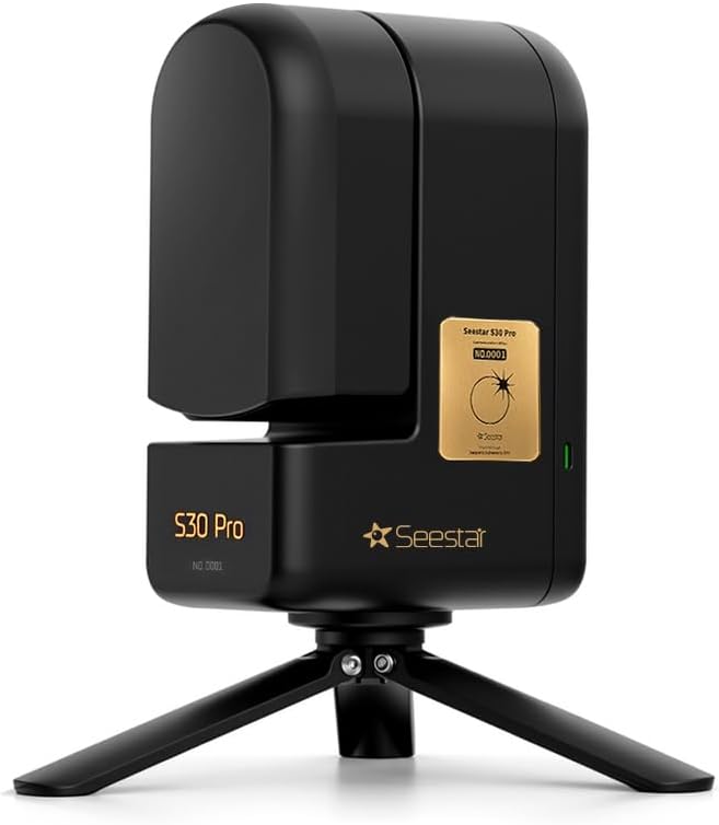 Seestar S30 Pro Smart Telescope 2026 Edition Black | 4K Dual Camera, Auto Tracking & GoTo, One-Tap Capture & Processing, Milky Way & Star Trail, Deep Sky & Wide-Field Imaging