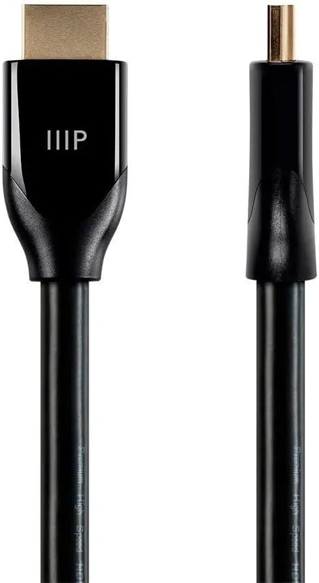 Monoprice 4K Certified Premium High Speed HDMI Cable - 4K60Hz, 18Gbps, HDR, 6ft, Black - 3 Pack