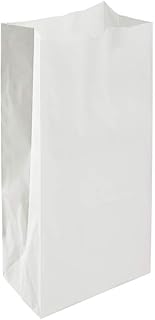 Karat 6lb Paper Lunch Bags - White, 2,000 Count - Versatile Paper Lunch Bags for Food or Commodities - Sturdy, Self-Standing, Reusable
