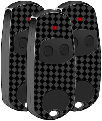 3 Pack 433.92MHZ Garage Door Remote Control Key,Universal Gate Fob Remote Compatible with TOP-432EE, TOP-432EV,TOP432-NA