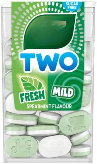 Two Spearmint Flavour 38.5g (Pack of 16) "Deliciousness that brings a smile" For All Occasions
