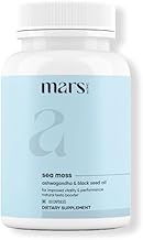 Mars by GHC Sea Moss Caps Surge Natural (60N) | Packed with 84 Essential Minerals | Powered with Black Seed Oil, Ashwagandha & Vitamin D3 | Overall Well-Being - Pack of 1