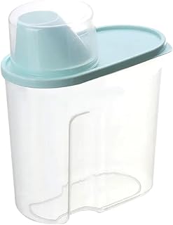 MakajoShop Small Grain Storage Container with Lids - Flour, Sugar, Pasta & Baking Supplies – Secure Kitchen & Pantry Storage Bins for Dry Ingredients – Clear Containers for Kitchen Organization