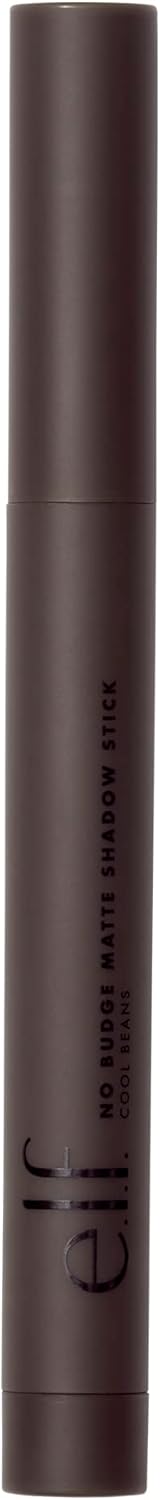 e.l.f. Cosmetics No Budge Matte Eyeshadow Stick, One-Swipe Cream Eyeshadow Stick, Long-Wear & Crease Resistant, Matte Finish, Cool Beans