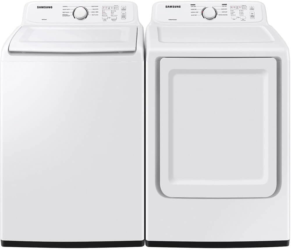 Samsung WA40A3005WPR White Top Load HE Washer/Dryer Pair