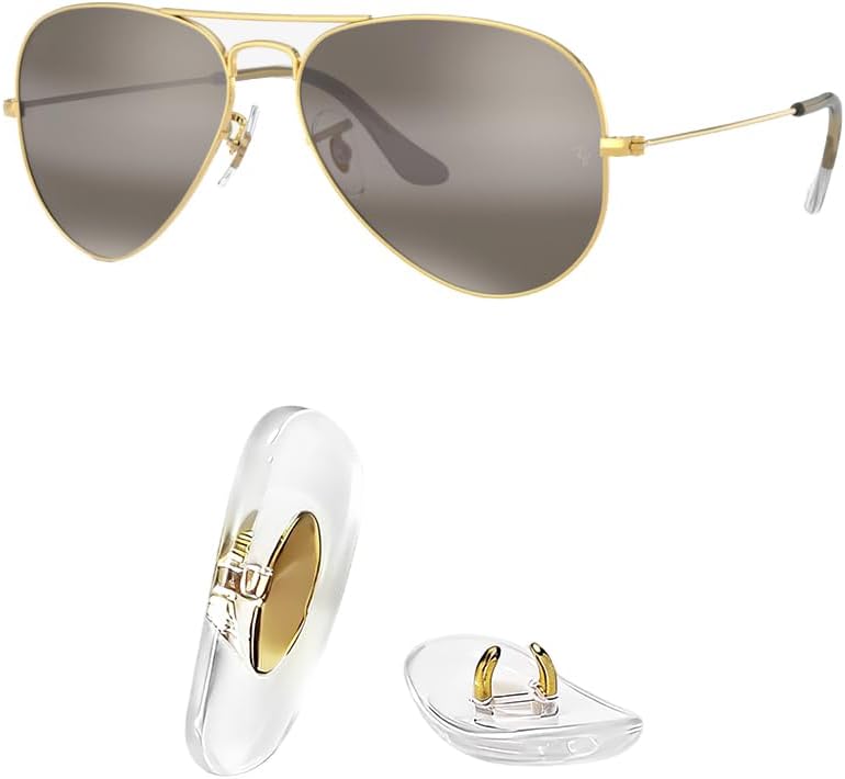Nose Pads Replacement for Ray-Ban Aviator RB3025 RB3539 RB3026 RB3447 RB4263 RB3548 RB3716 RB3816 RB3548N Sunglasses Repair Kits Clip-on,Bonus Sunglasses Bag