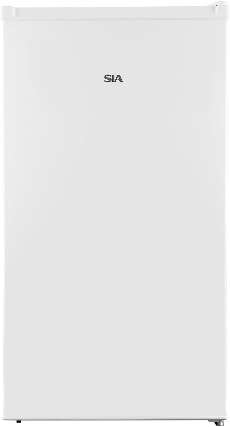 SIA SFR44WE 83L White Freestanding Under Counter Fridge With Chiller 2 Glass Shelves, Interior Light, E Energy Rating, 2 Year Manufacturer Warranty