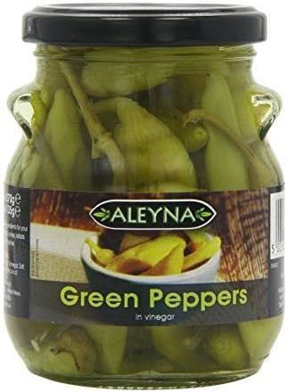 Aleyna - Green Peppers in Vinegar - 275g (Pack of 2)