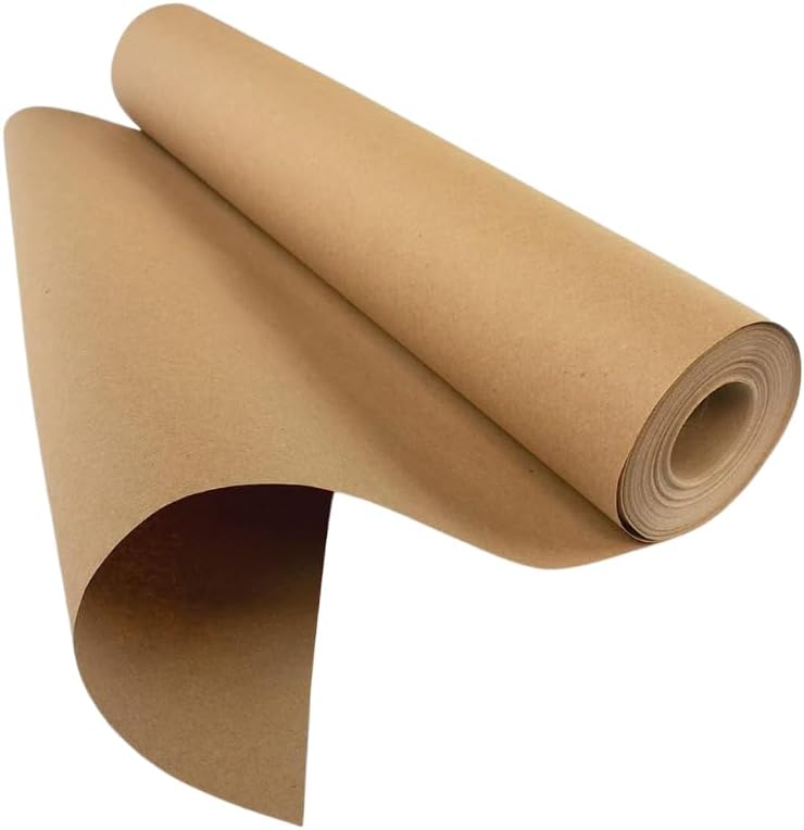 Hawksbill Kraft Paper Roll 500mm x 20m Recyclable Brown Paper Roll for Gift Wrapping Arts Craft Void Filling & More