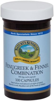 Fenugreek & Fennel Combination - for Respiratory Health - 100 Capsules