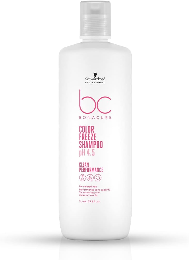 Schwarzkopf Professional Bonacure Color Freeze Ph 4.5 Micellar Sulfate Free Shampoo, Fresh, 1000 ml