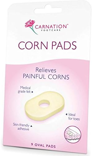 Carnation Oval Felt Corn Pads 9 Pads x 12 Packs