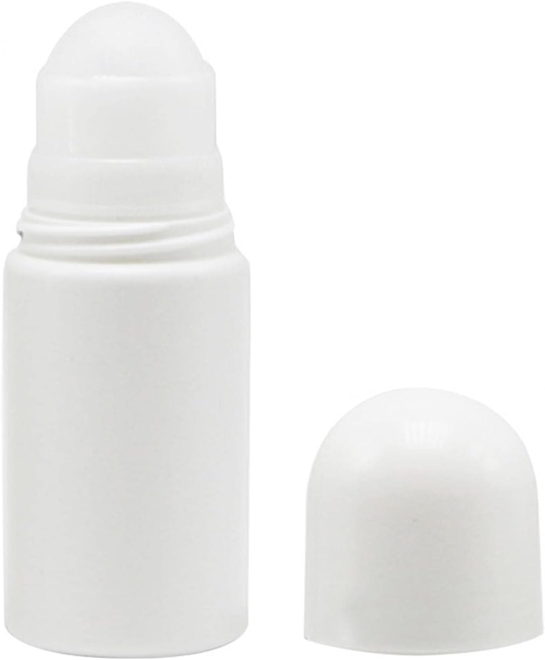 DASNTERED Roll On Bottle, Portable 4pcs 50ml Empty Refillable Lip Balms Essential Oil Roll On Bottle, Leak-Proof DIY Deodorant Containers For Sunscreen, Moisturizer, etc