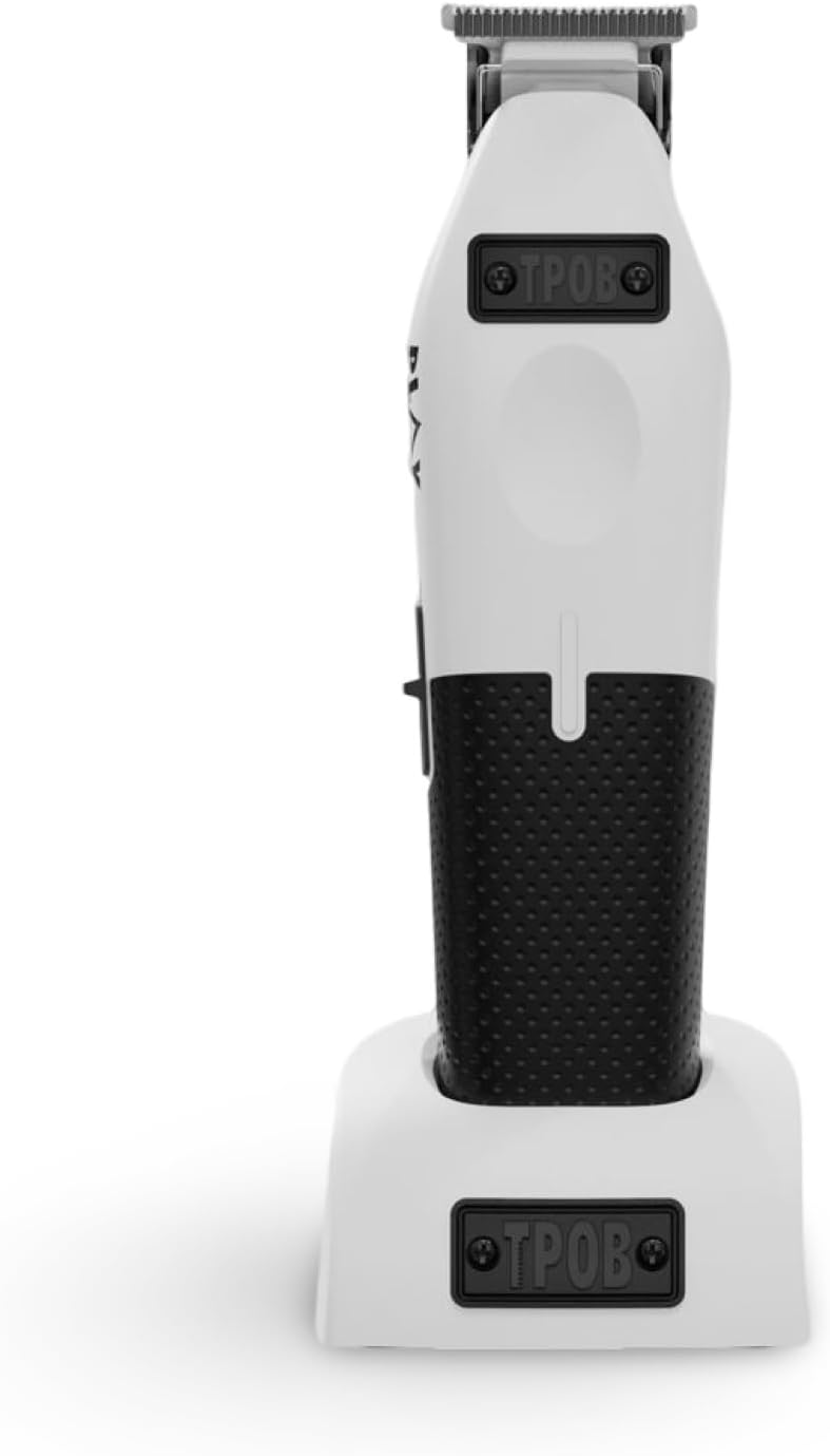TPOB Play Barber Whte Hair Trimmers for Men 7000 RPM with Black Grips