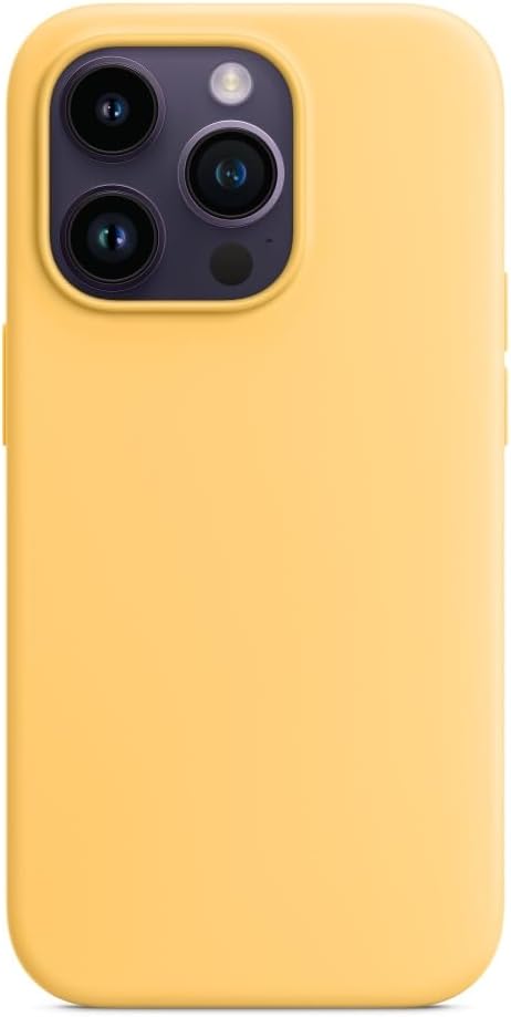 Silicone Case Compatible with iPhone 14 Pro Max 6.7 inches (Sunglow)