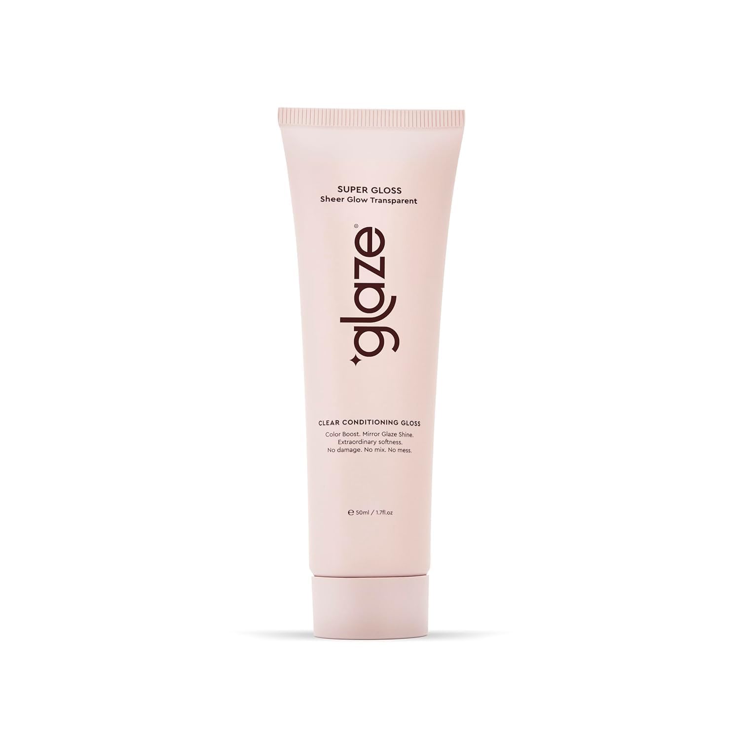 glaze Supergloss Sheer Glow Clear Hair Gloss Mini – Smooths, Lightweight, Adds Mirror Shine & Improves the look of Damaged Hair – Travel Size 1.7 oz