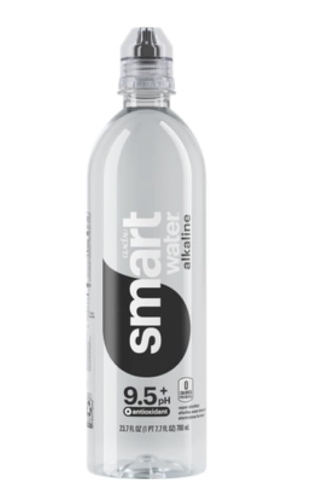 Glaceau Smartwater Alkaline With Antioxidant, 23.7 oz Bottles, 24 Pack