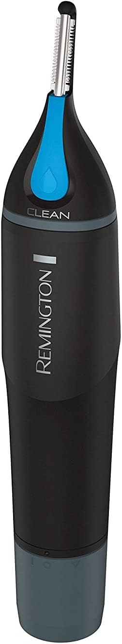 Remington Nose, Ear & Detail Trimmer with CLEANBoost Technology for Easy Washing, Eyebrow Trimming Comb Attachment, Black