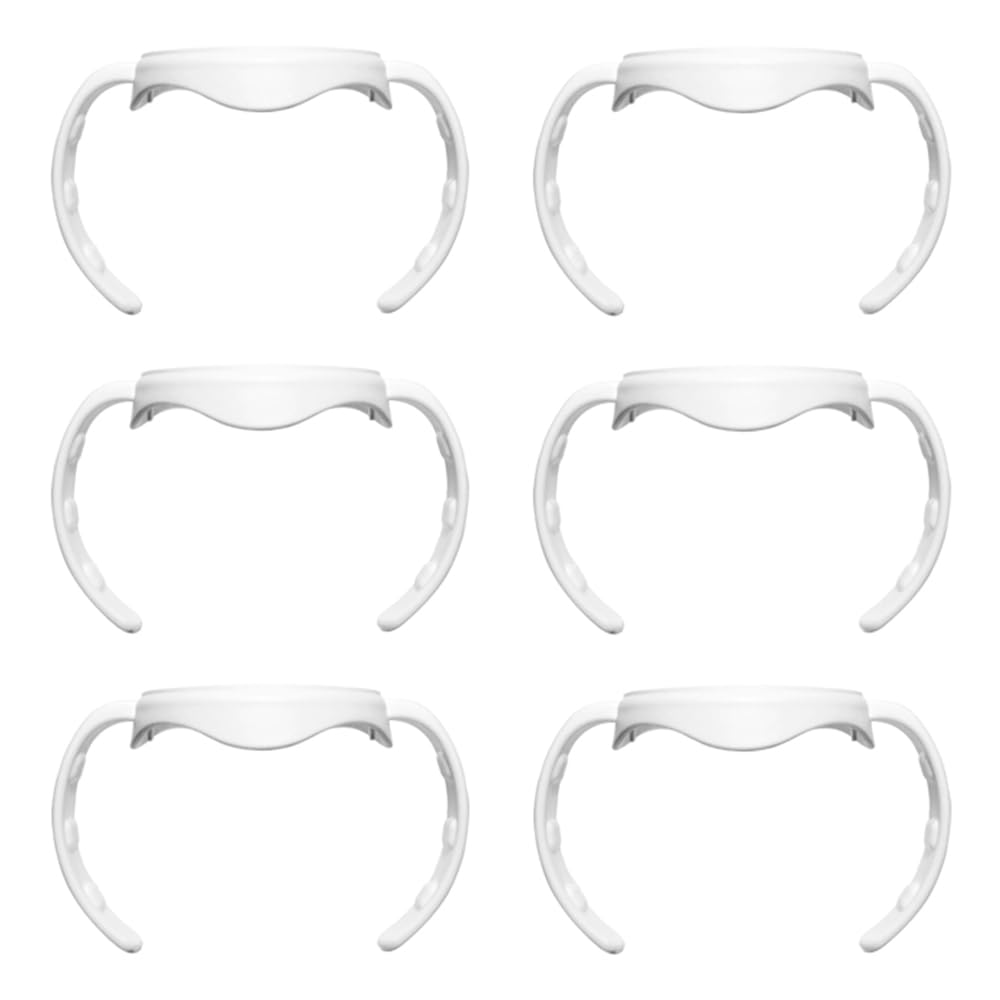 6 Pack Baby Bottle Handles Compatible with Evenflo Wide Neck Bottles, Ergonomic Design for 5oz/6oz/9oz Bottles