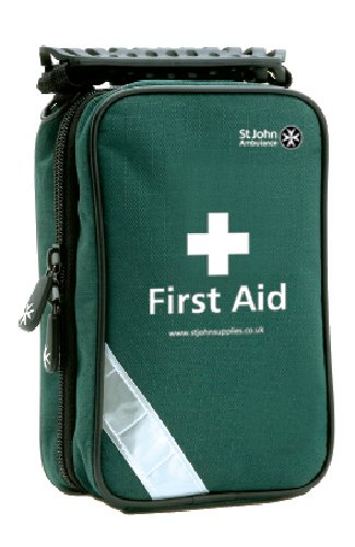 St John Ambulance Home First Aid Kit - Contains assorted Plasters & Dressings, Gloves, Bandages etc - For Home, Caravan, Office