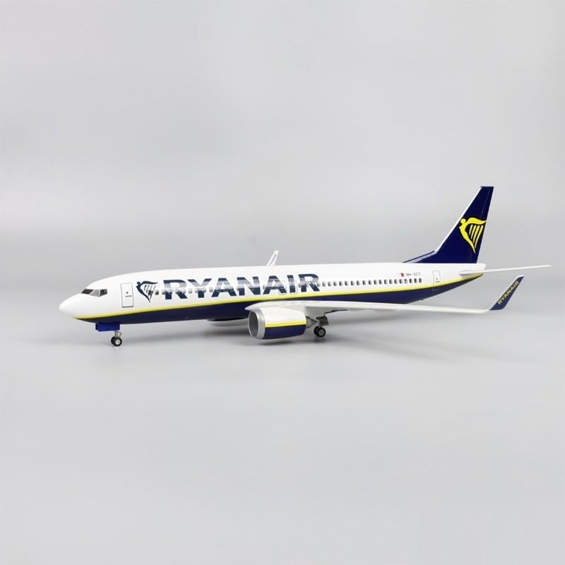 AirModels Extra Large Ryanair Boeing 737 Aircraft Model - 1:85 Scale Resin Model Airplane Toy Collectable Gift