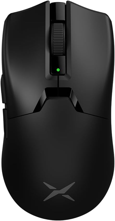 DeLUX M800 Ultra Wireless Gaming Mouse, Nordic 52840 MCU, PAW3395 26000DPI, 1000Hz Polling Rate, Tri-Mode Connection, 55g Lightweight, 120 Hours Endurance (600mAh-Black)