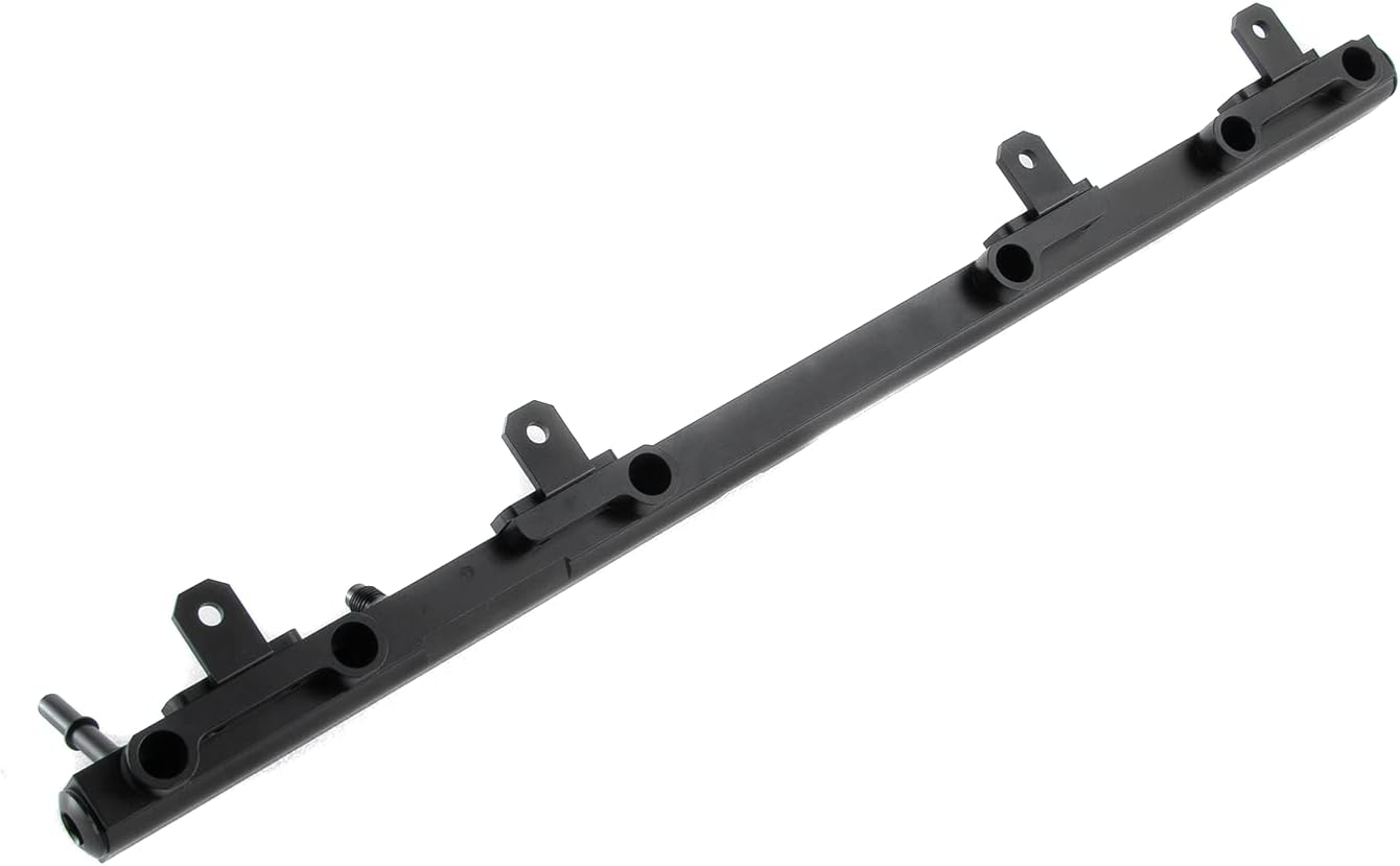 Billet Aluminum Fuel Rail For 1995-2004 Jeep Wrangler TJ Cherokee XJ 4.0L (Black)