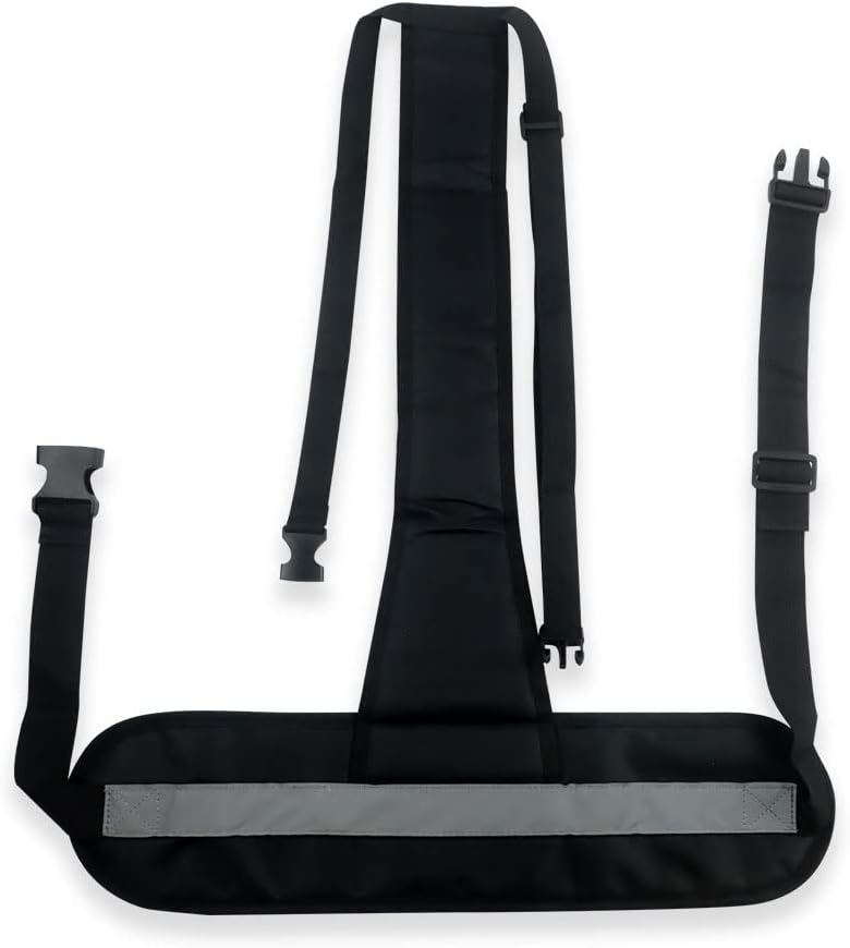 YdseozOA Wheelchair Seat Belt Adjustable Restraint Belt Strap Anti-Slip Elastic Breathable Safety Fixing Belt Seniors Bedridden Elderly Children Patients Wheelchair Accessories(Black)