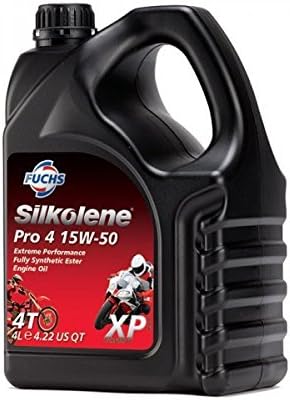 Silkolene PRO 4 15w-50 XP Full Synthetic Ester Bike Engine Oil 4 Litres