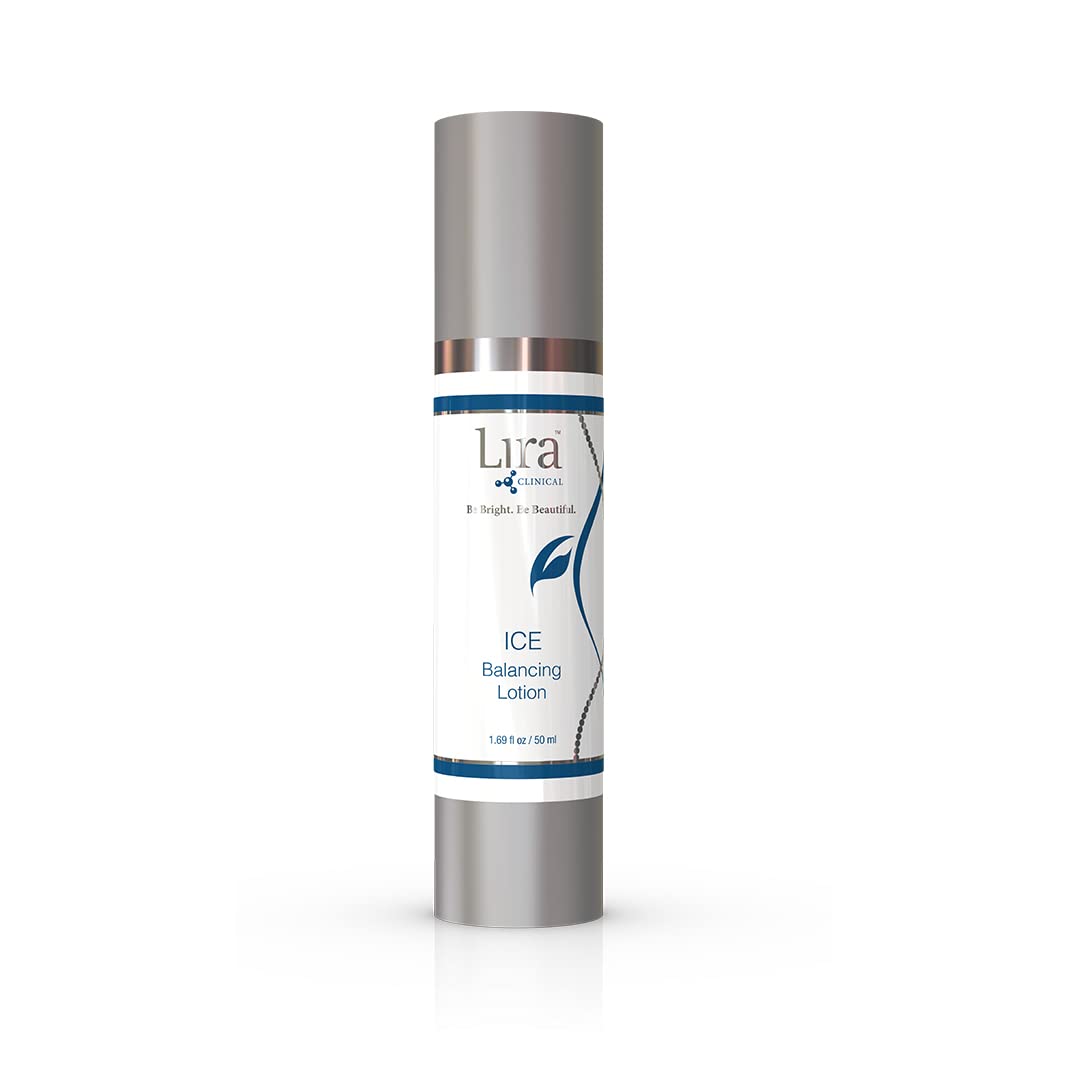 Lira Clinical Ice Balancing Lotion - Daily Oil Control Lotion & Lightweight Hydration with Skin Probiotics, Salicylic Acid & Plant Stem Cells - Brightens & Hydrates Skin with Matte Finish - 1.69 fl oz