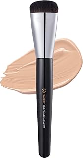 Glide Flat Foundation Brush for Liquid Makeup | Liquid Foundation Brush with Flat Top | Korean Makeup Brush with Super Micro Bristles | Studio Quality Makeup Tool