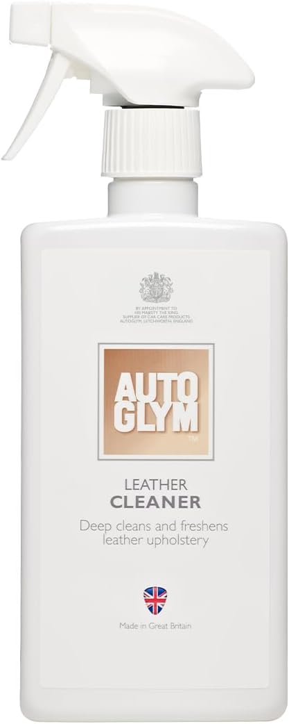 Autoglym Leather Cleaner, 500ml - Car Leather Cleaner Deep Cleans and Freshens Automotive Leather Upholstery