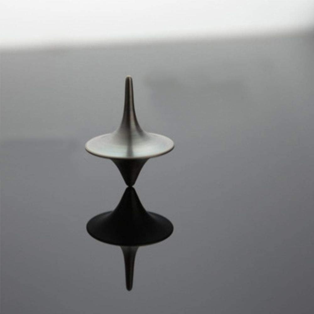 Accurate Spinning Top, Portable Precision Metal Spinner, Exquisite Perfect Balance Desktop Gyro, Vintage Totem Zinc Alloy Spinning Top