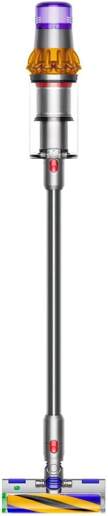 Dyson Detect Absolute V15 Cordless Vacuum Cleaner 369372-01, Yellow & Nickel, 230 W, 0.76 liters, 82 Decibeles