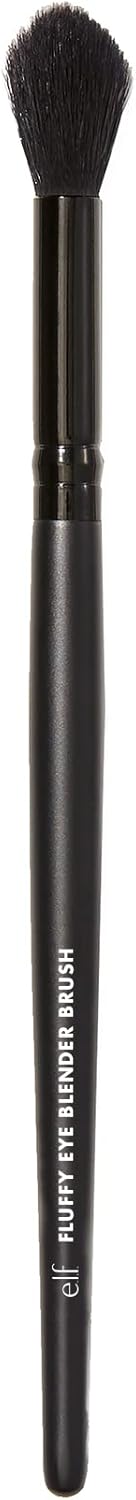 e.l.f. Fluffy Eye Blender Brush, Fluffy Makeup Brush For Blending Eyeshadow & Setting Concealer With Powder, Made With Synthetic Bristles