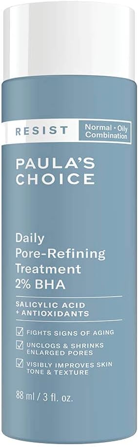 Paula’s Choice RESIST 2% BHA Liquid Exfoliant - Anti Aging Salicylic Acid Peel - Face Exfoliator Removes Blackheads & Refines Pores - with Peptides - Combination to Oily Skin - 88 ml