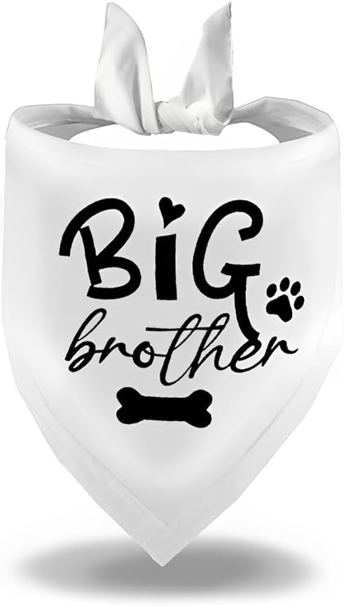Big Brother Dog Bandana Gifts for Dog Dogs Pregnancy Announcement Gifts for Small Large Dogs New Baby Gifts Baby Announcement Gifts Big Brother Gifts