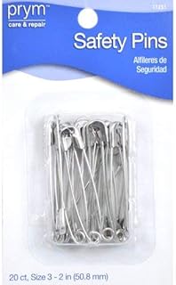 Prym Large 20 PC Safety Pins, L, Zinc Count