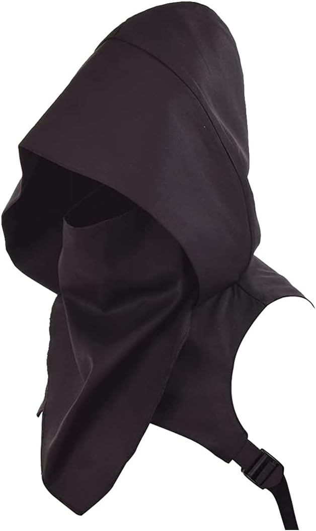 BLESSUME Steampunk Rogue Cowl Hood Hat Costume Cape with Adjustable Arm Buckle