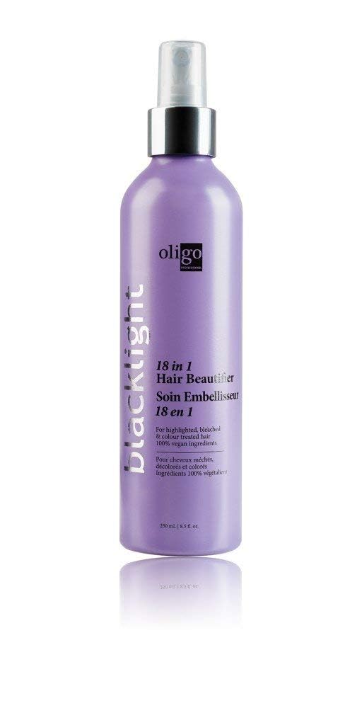 Oligo Professionnel - Blacklight 18-In-1 - Hair Beautifier - Anti Frizz - Leave-in Conditioner - Optimal Hydratation - Argan Oil - Vegan Ingredients - 11 Amino Acids & Moisturizing Formula - 8.5oz