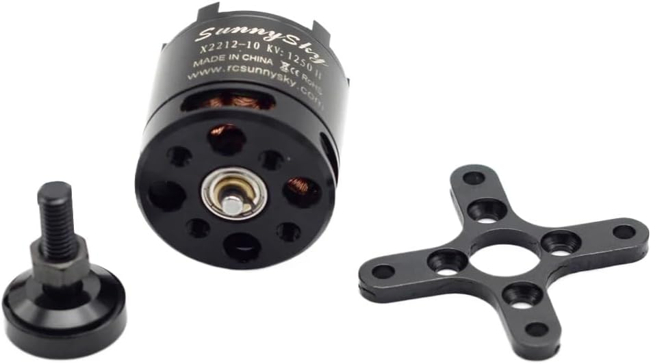 Sunnysky X2212 Brushless Motor 980KV 1250KV 1400KV 2450KV Short Shaft Compatible With RC Multi-rotor Aircraft And Aerobatic Quadcopter 2-4S(1pcs X2212 KV1250)