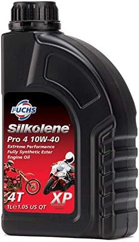 Silkolene Motorcycle Quality Fully Synthetic Motorbike Engine Oil PRO-4 XP 10W-40 1L BOTTLE