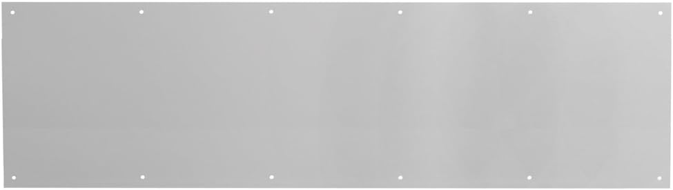 Prime-Line J 4620 10 x 34 In., Aluminum, Door Kick, Satin Finish (Single Pack)