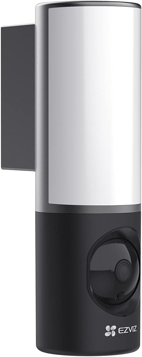 EZVIZ 2K+ Smart Outdoor Security Camera with Floodlight, Built-in 32G Storage, Colour Night Vision, Siren & Light Alarm, AI Human Detection, Two-Way Talk, Waterproof, Hardwired Installation (LC3)