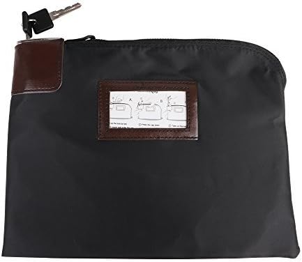Eagle Locking Security Money Cash Register Bag Bank Deposit Bag With Locks 10.82 X 8.2 X 1.38-Inch, Black