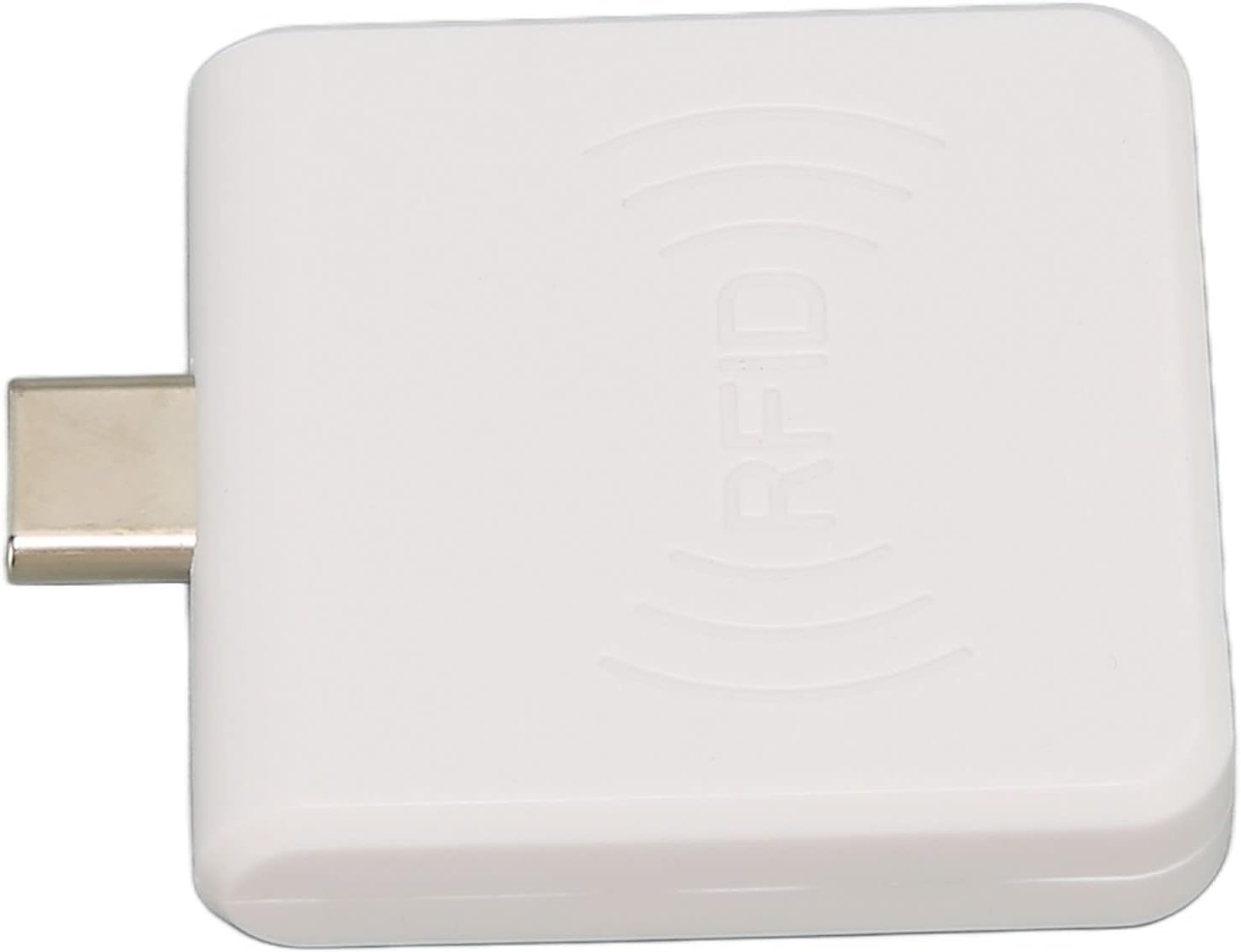 Card Reader, Credit Card Reader Type C Interface ID Mobile Phone Card Reader 125Khz Portable Smart Card Reader (White)