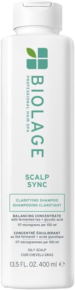 Biolage Scalp Sync Clarifying Shampoo, Balances Scalp's Moisture, Enriched With Glycolic Acid, For Oily Scalps, 400ml